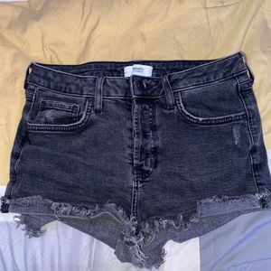 Black Ripped shorts